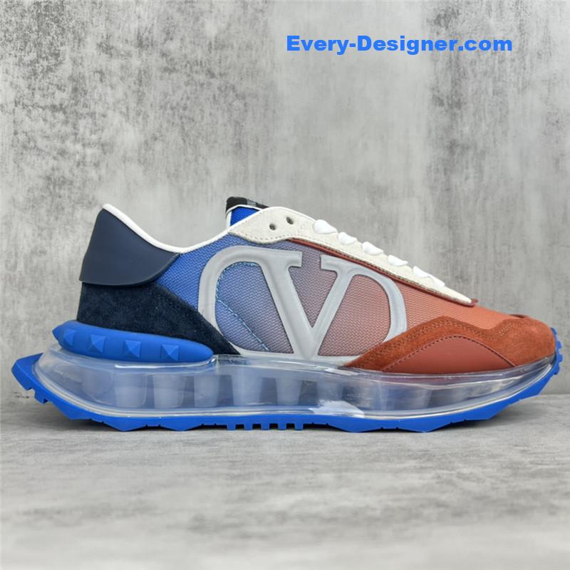 valentino high satin canvas loafers