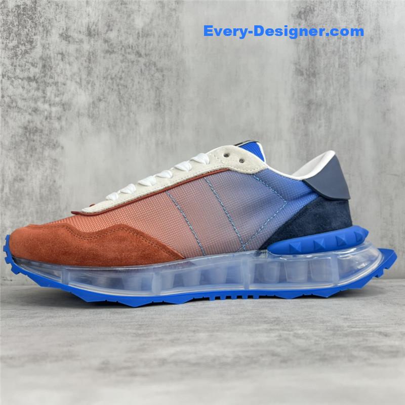 valentino high satin canvas loafers