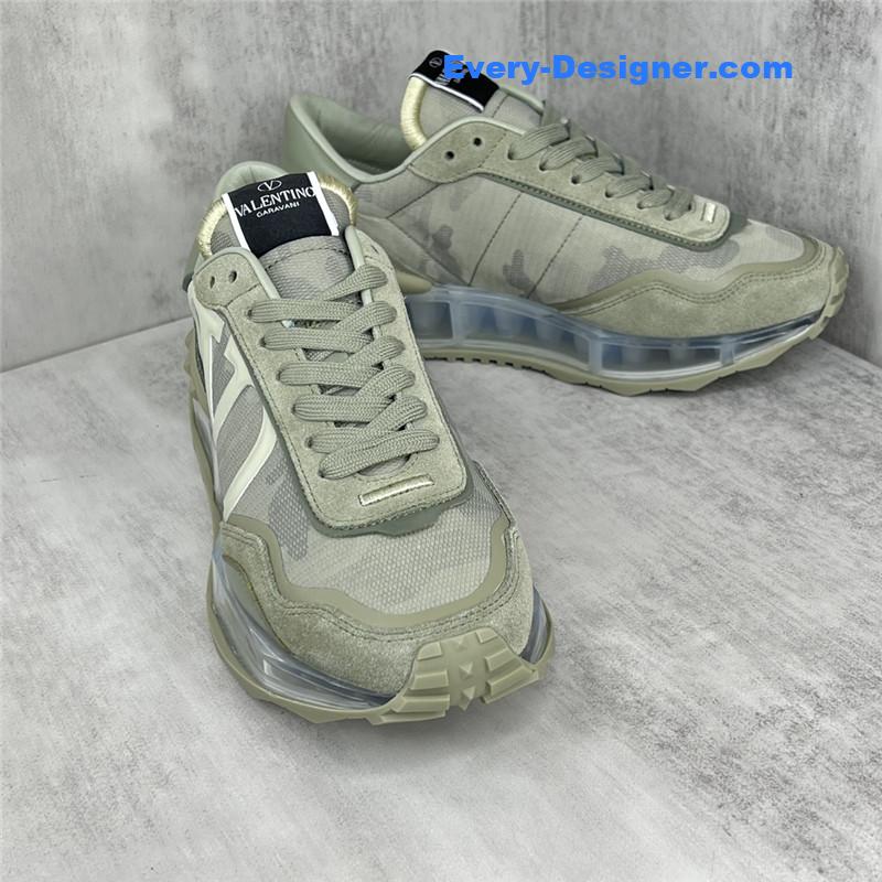 valentino high satin canvas loafers