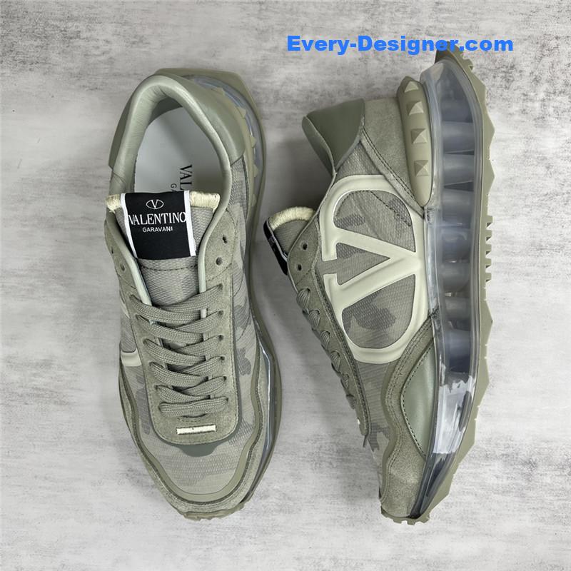 Va1e*ntin0 high satin canvas loafers