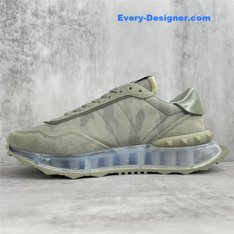 Va1e*ntin0 high satin canvas loafers