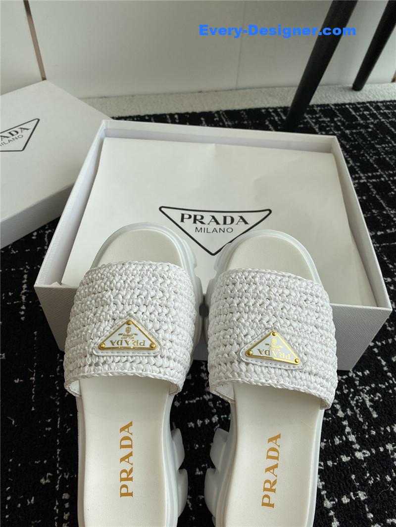 Pra*a gear platform woven slippers