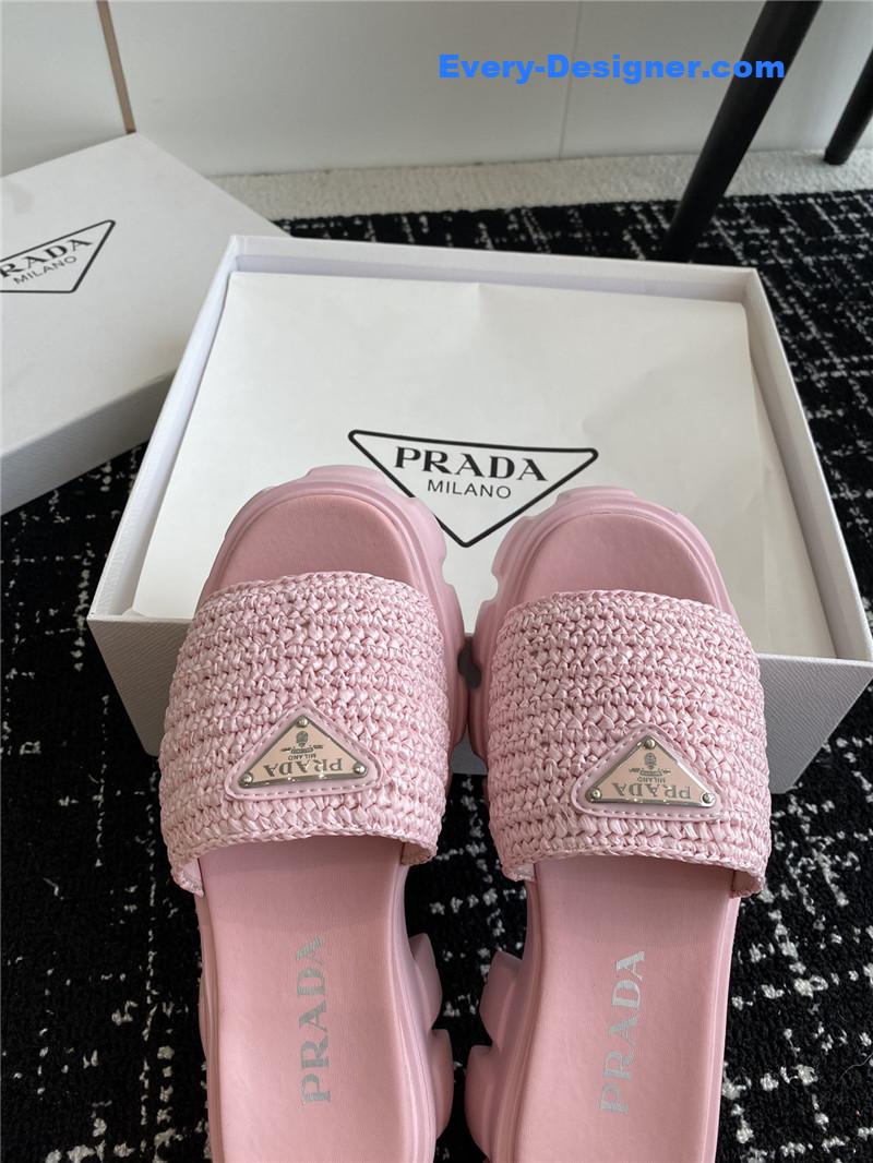 Pra*a gear platform woven slippers