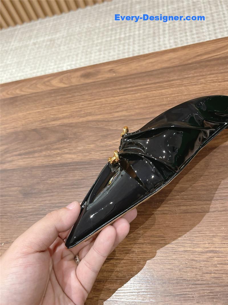 Bottega Veneta Brown Leather Mules