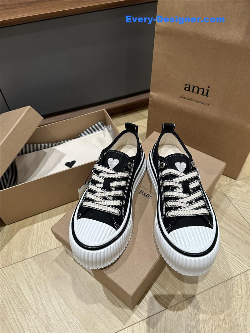 Amina Muaddi Denim Loafers