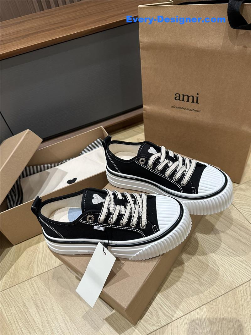 Amina Muaddi Denim Loafers