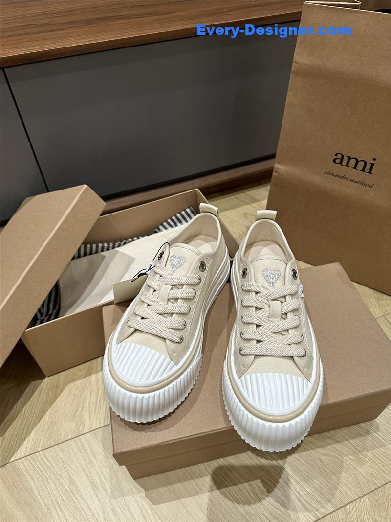 Amina Muaddi Denim Loafers