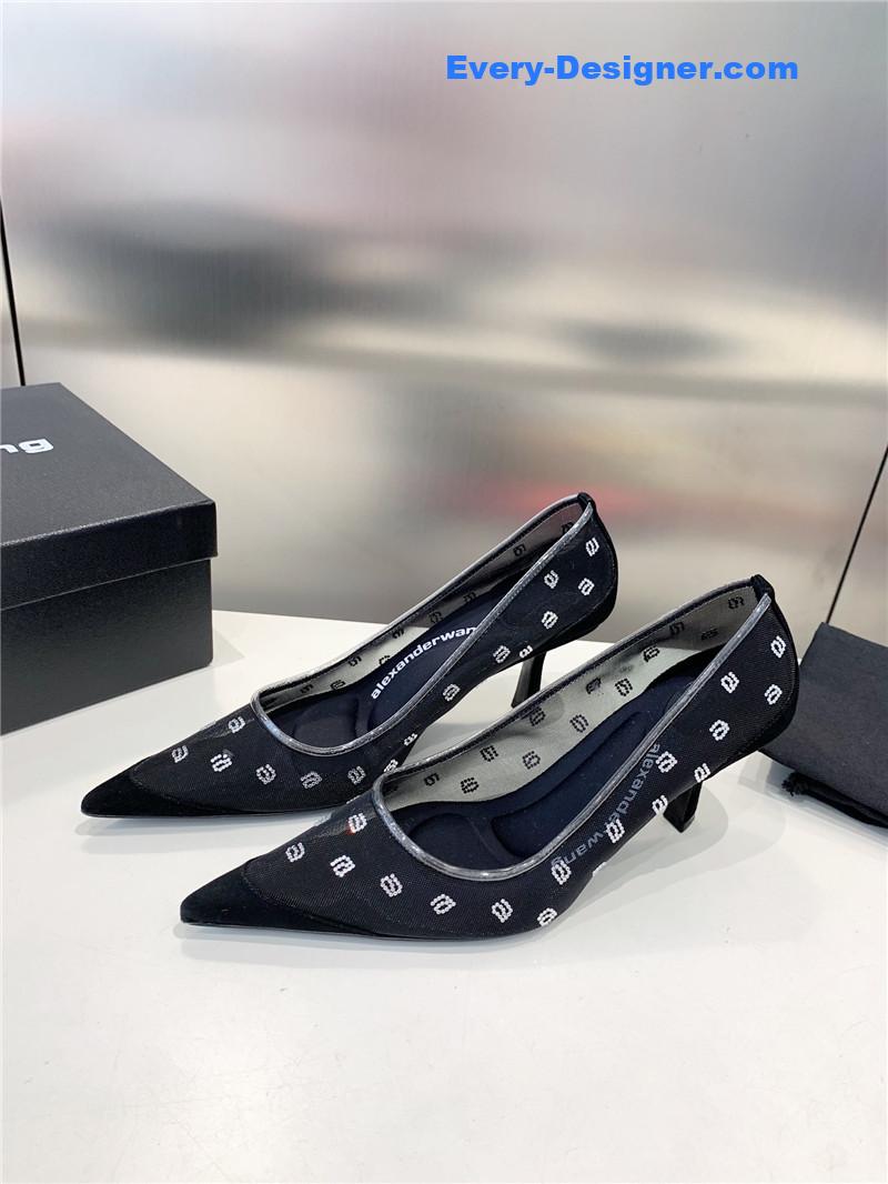 a1exa*der wang a-line D1am0nd pointed toe high heels