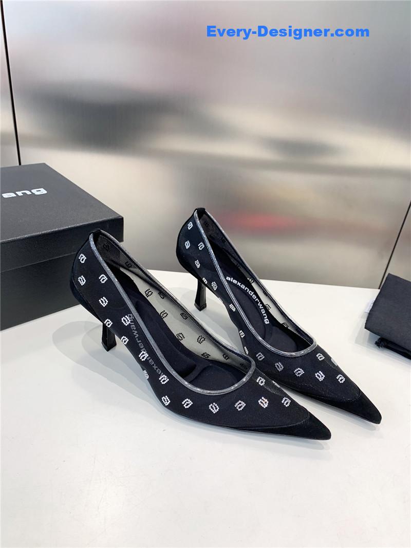 a1exa*der wang a-line D1am0nd pointed toe high heels