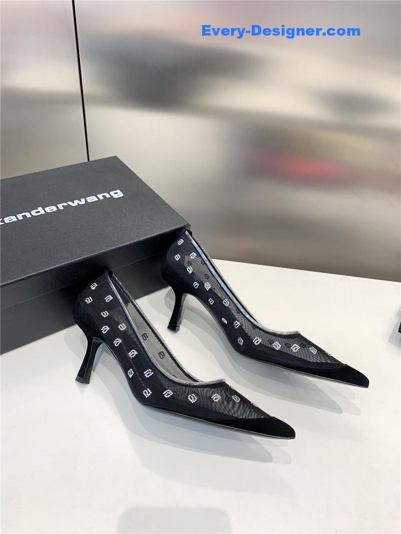 a1exa*der wang a-line D1am0nd pointed toe high heels