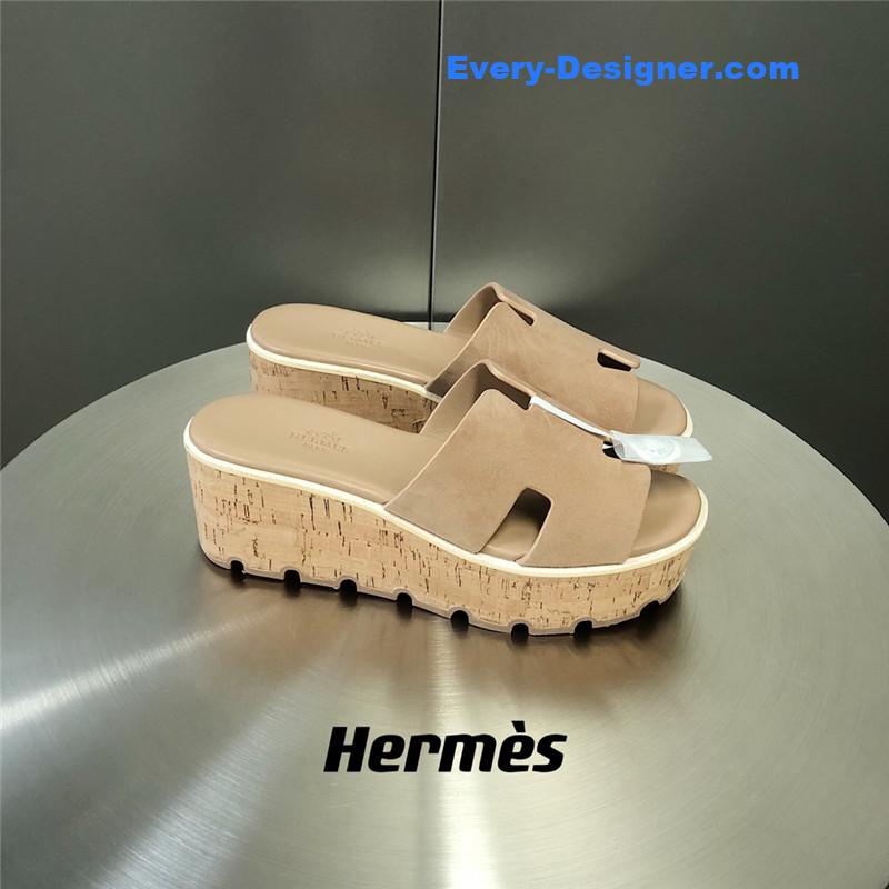 Hermes Platform Slippers