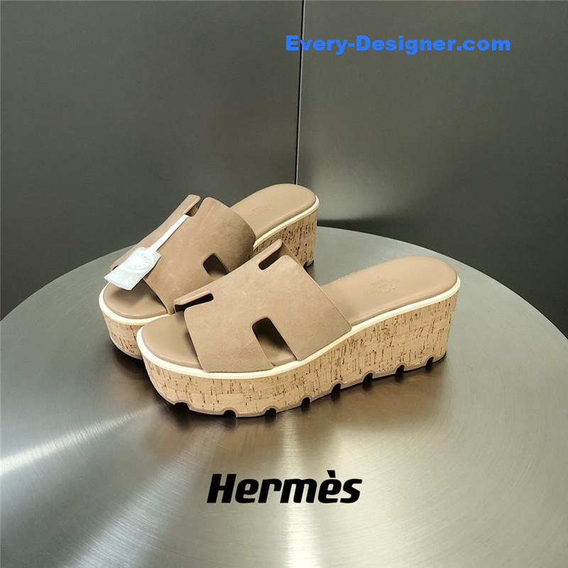 Hermes Platform Slippers