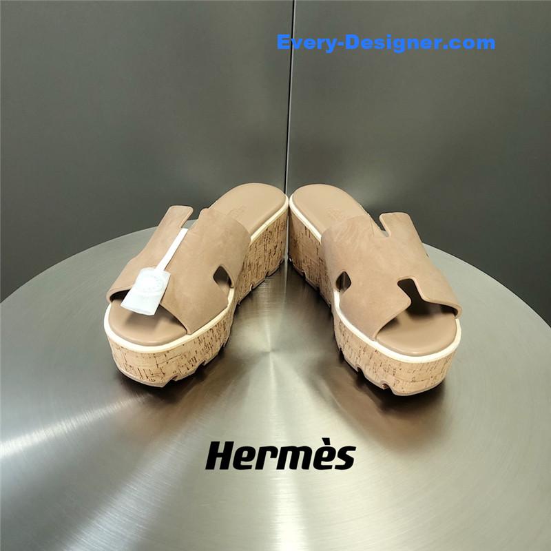 Hermes Platform Slippers