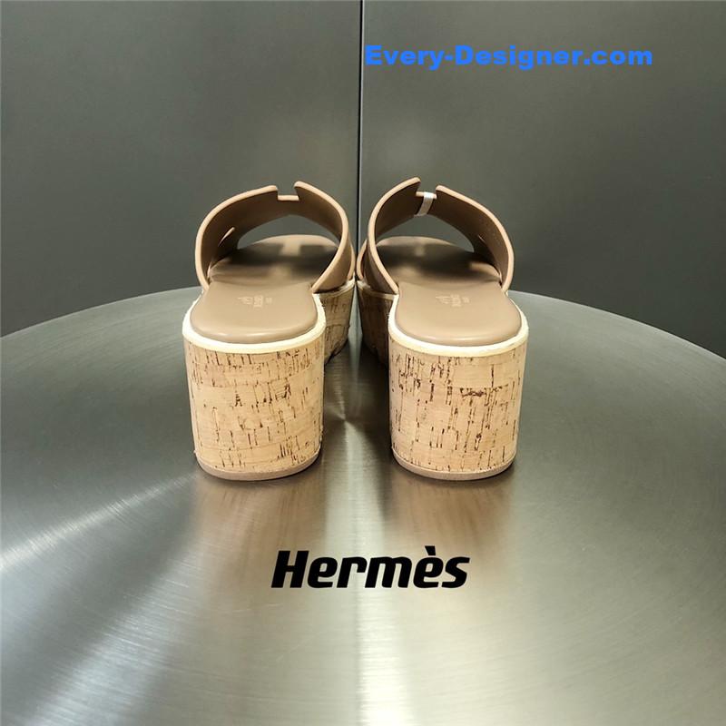 Hermes Platform Slippers