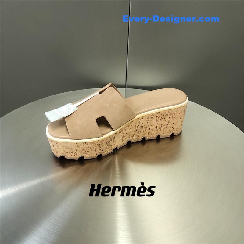 Hermes Platform Slippers
