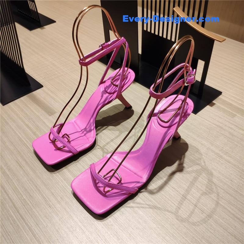 Ba1en*iaga square toe sandals