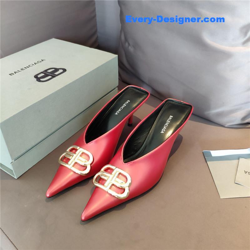 Ba1en*iaga new double b buckle muller slippers