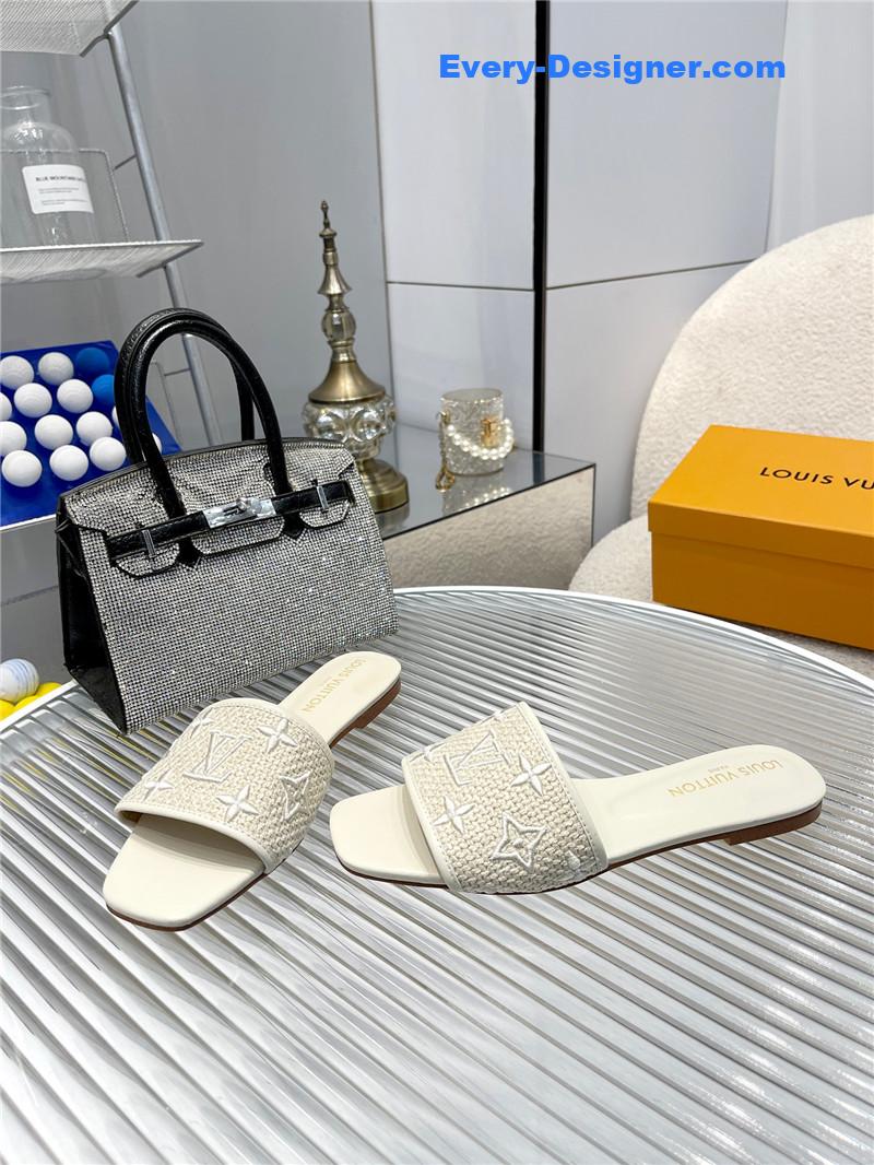 louis vuitton LV catwalk flat slippers