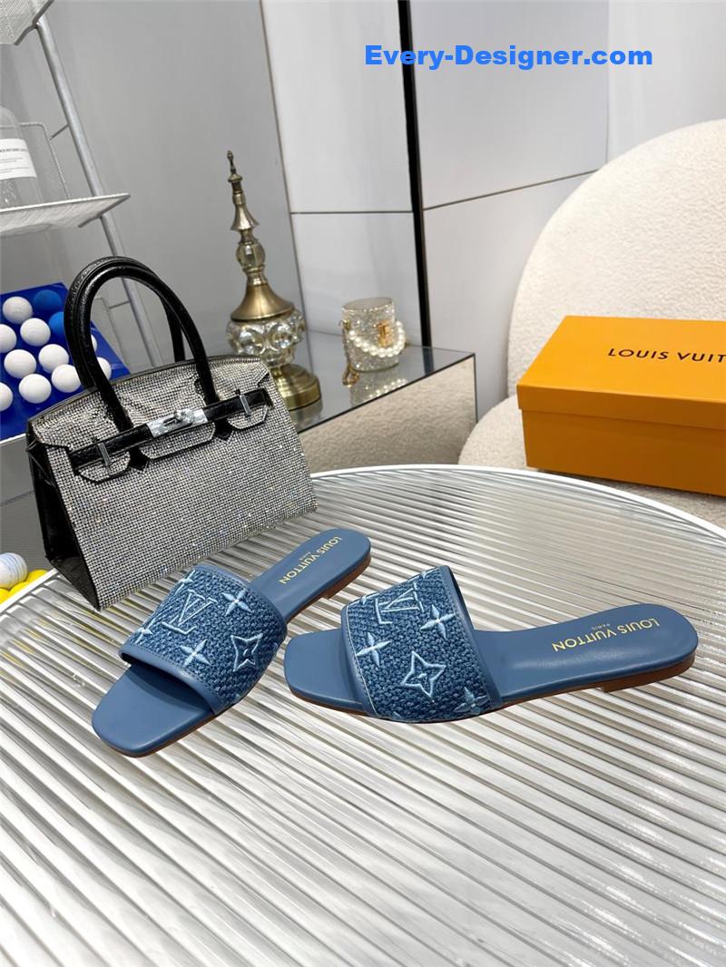 louis vuitton LV catwalk flat slippers