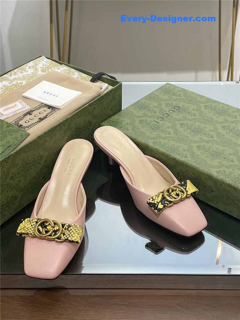 Gvc*1 early autumn cat heel muller slippers