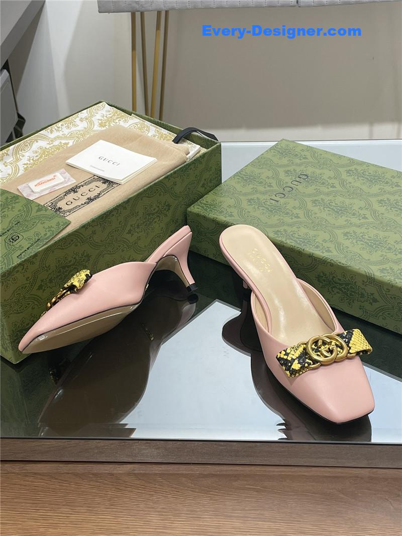 Gvc*1 early autumn cat heel muller slippers