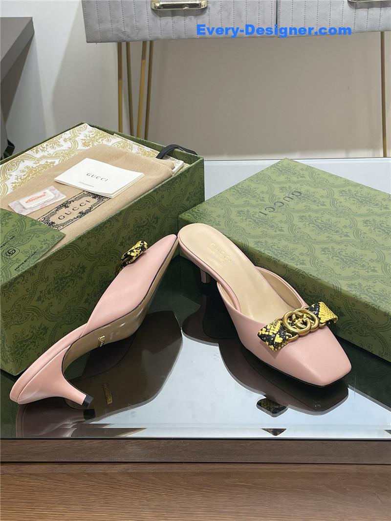 Gvc*1 early autumn cat heel muller slippers