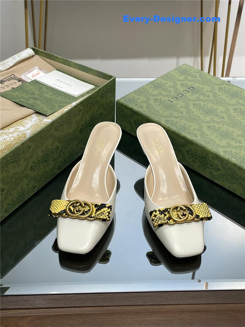 Gvc*1 early autumn cat heel muller slippers