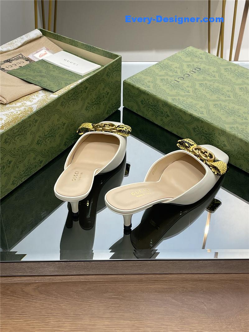 Gvc*1 early autumn cat heel muller slippers