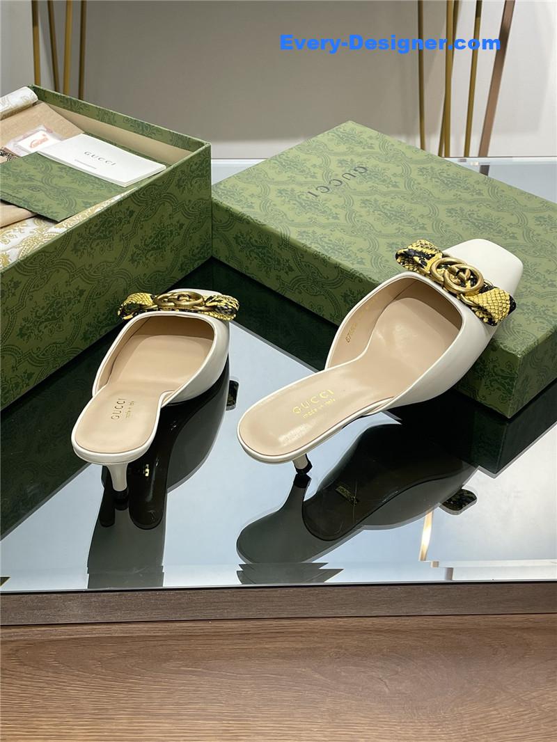 Gvc*1 early autumn cat heel muller slippers