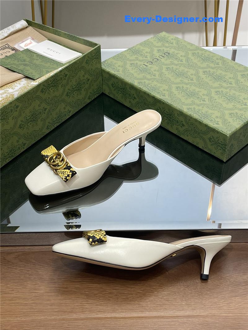 Gvc*1 early autumn cat heel muller slippers