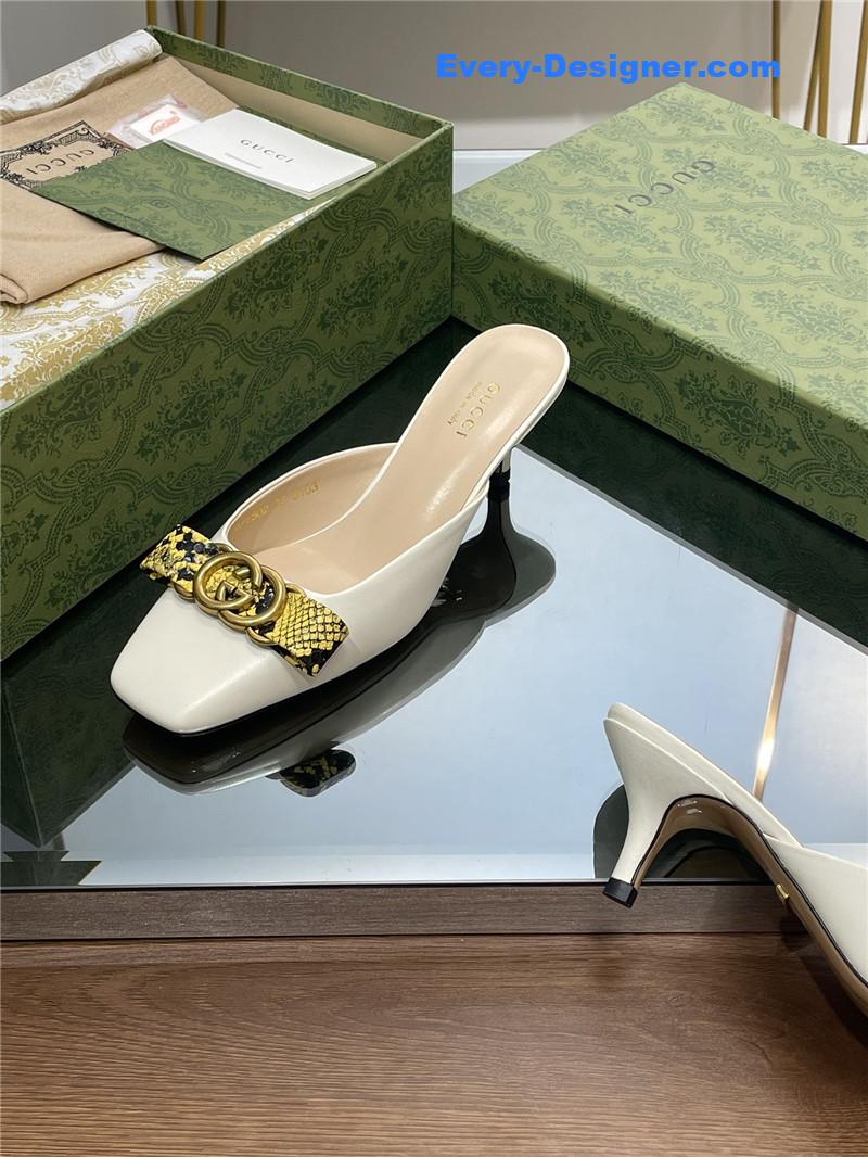 Gvc*1 early autumn cat heel muller slippers