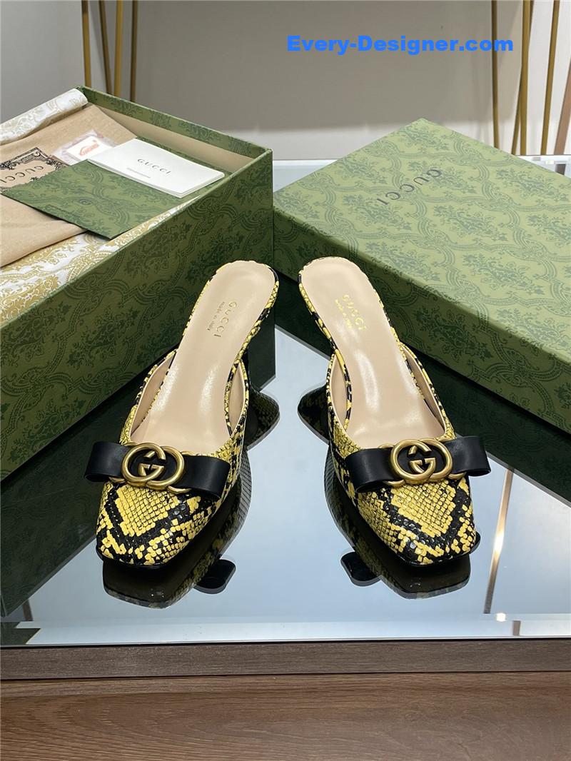 Gvc*1 early autumn cat heel muller slippers