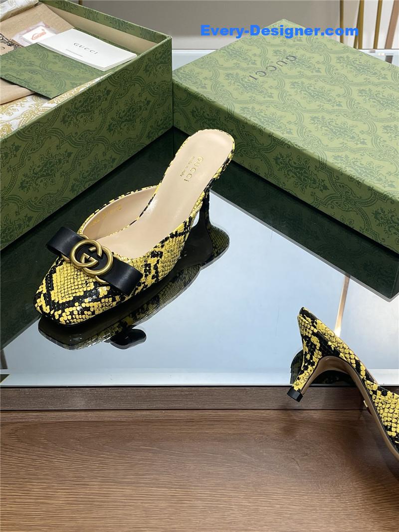 Gvc*1 early autumn cat heel muller slippers