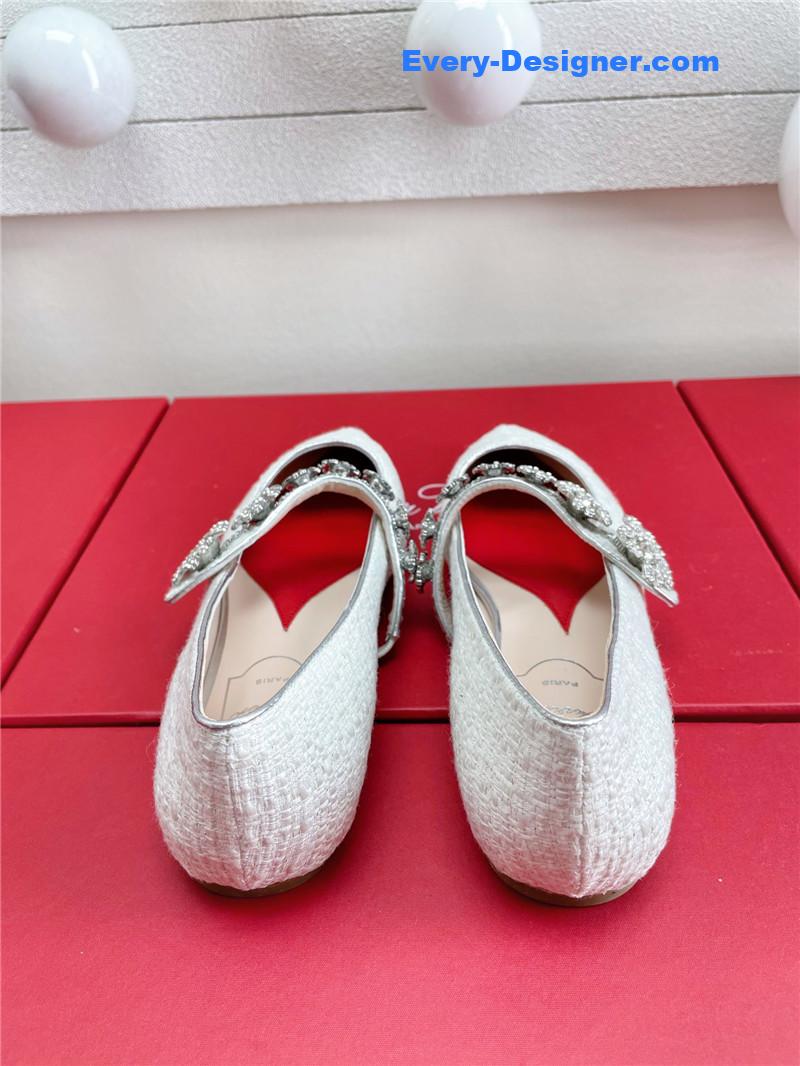 Roger vivier wedding shoes snow diamond series high heels