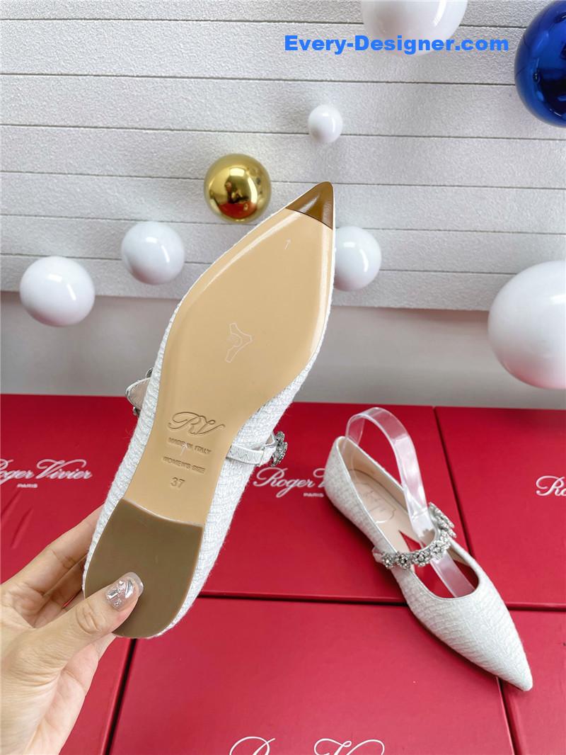 Roger vivier wedding shoes snow diamond series high heels