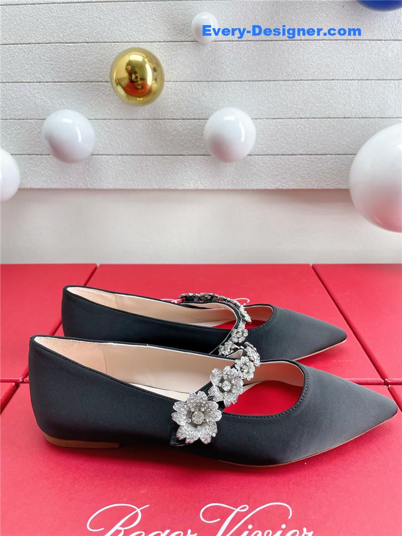 roger vivier wedding shoes snow D1am0nd series high heels