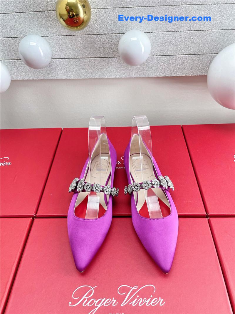 roger vivier wedding shoes snow D1am0nd series high heels