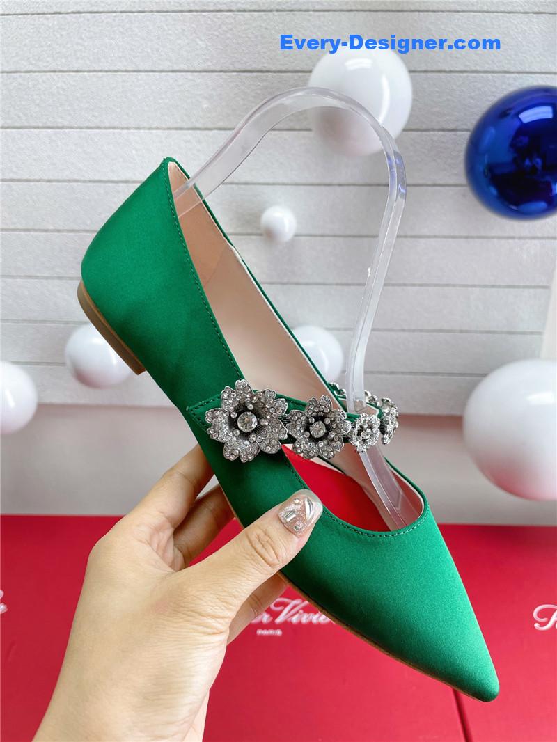 roger vivier wedding shoes snow D1am0nd series high heels