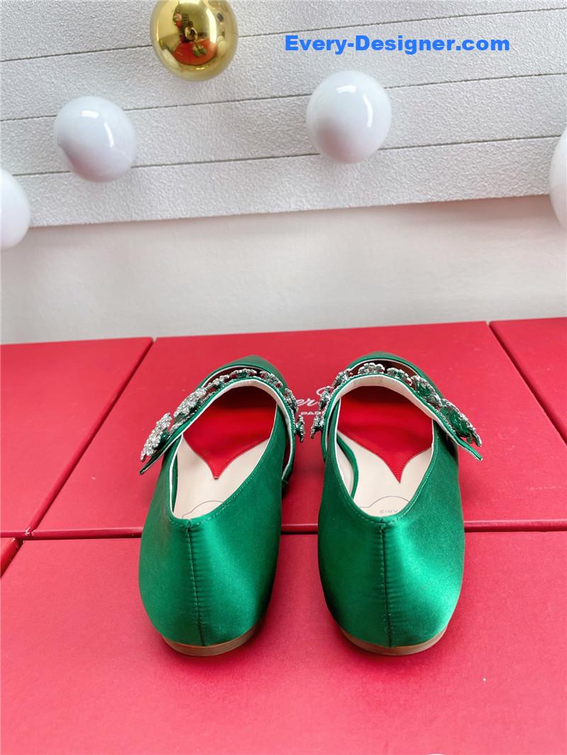 roger vivier wedding shoes snow D1am0nd series high heels