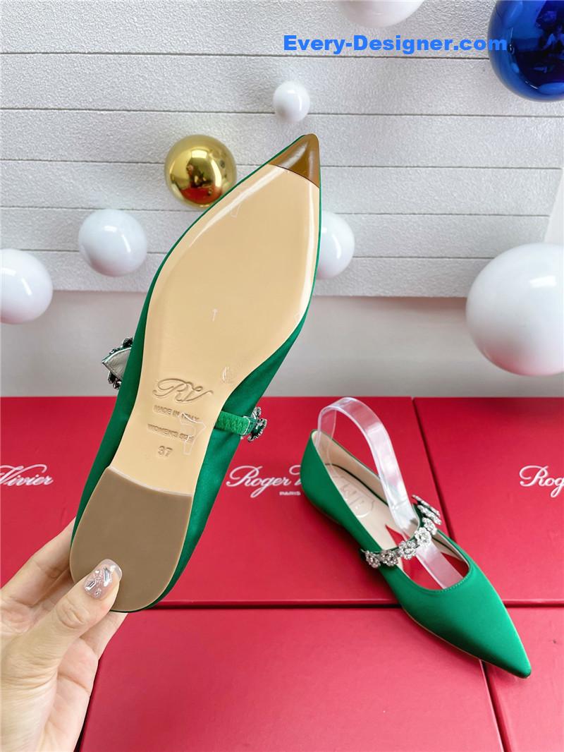 roger vivier wedding shoes snow D1am0nd series high heels