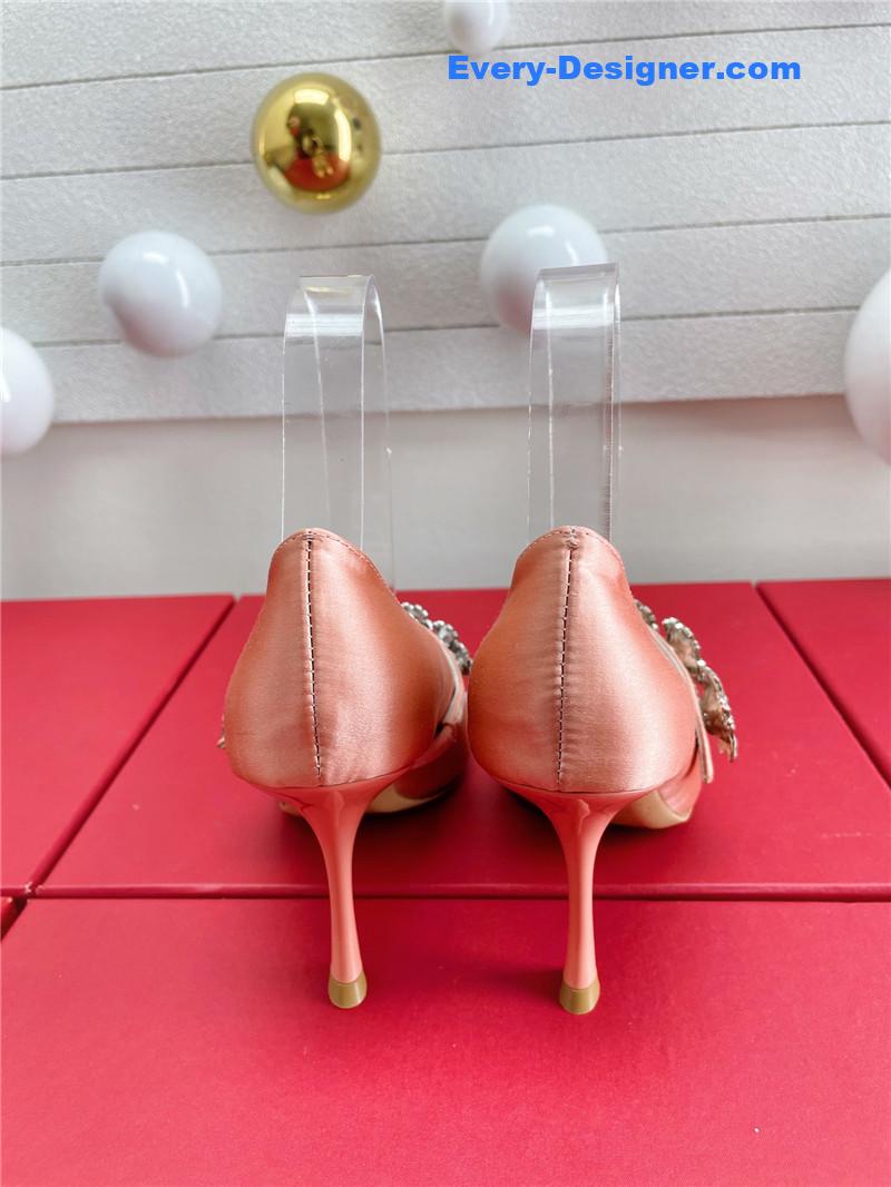 roger vivier wedding shoes snow D1am0nd series high heels