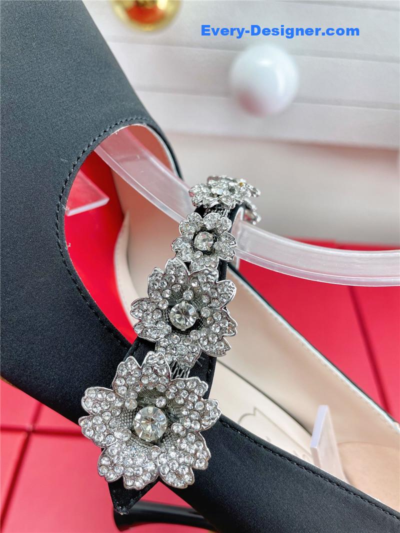 roger vivier wedding shoes snow D1am0nd series high heels