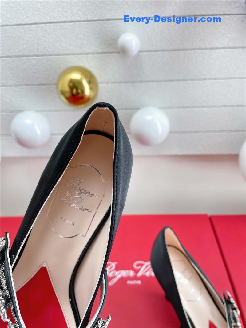 roger vivier wedding shoes snow D1am0nd series high heels