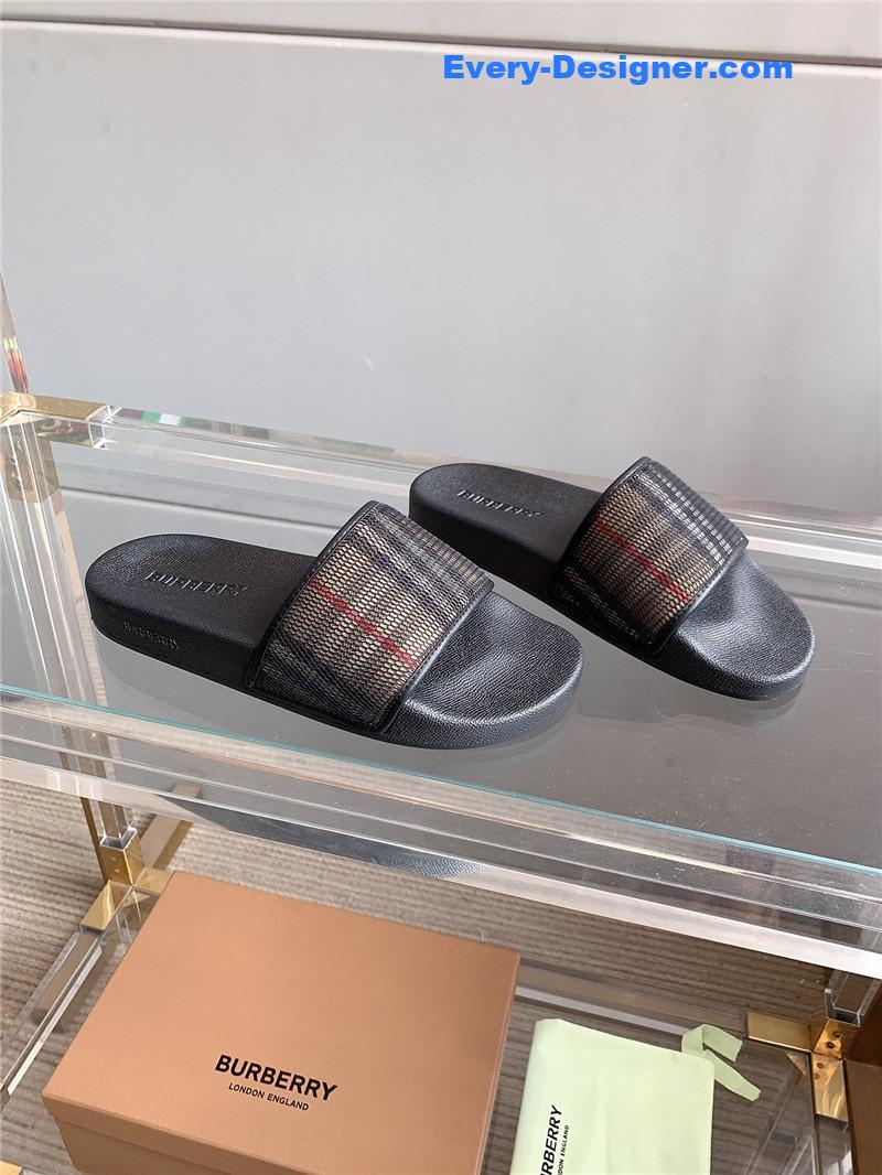 Burberry Classic Plaid Slides