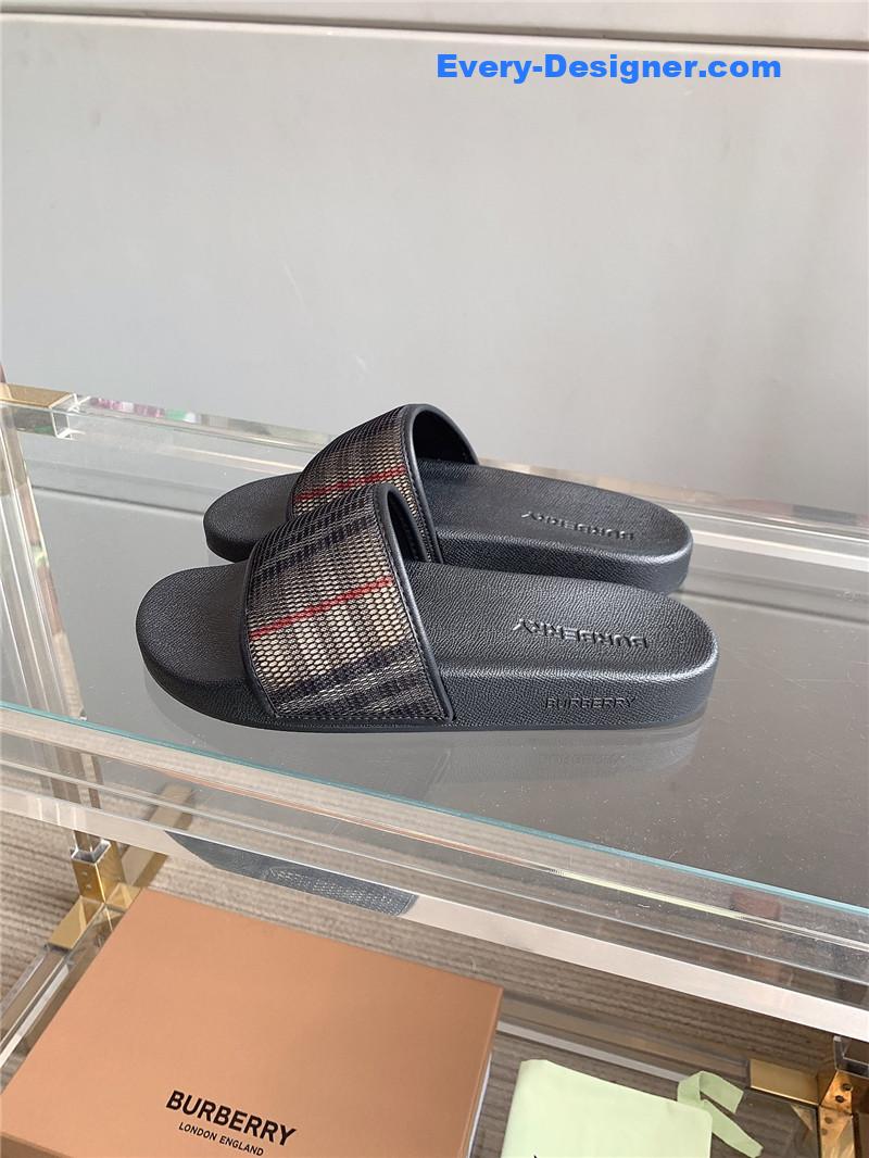 Burberry Classic Plaid Slides