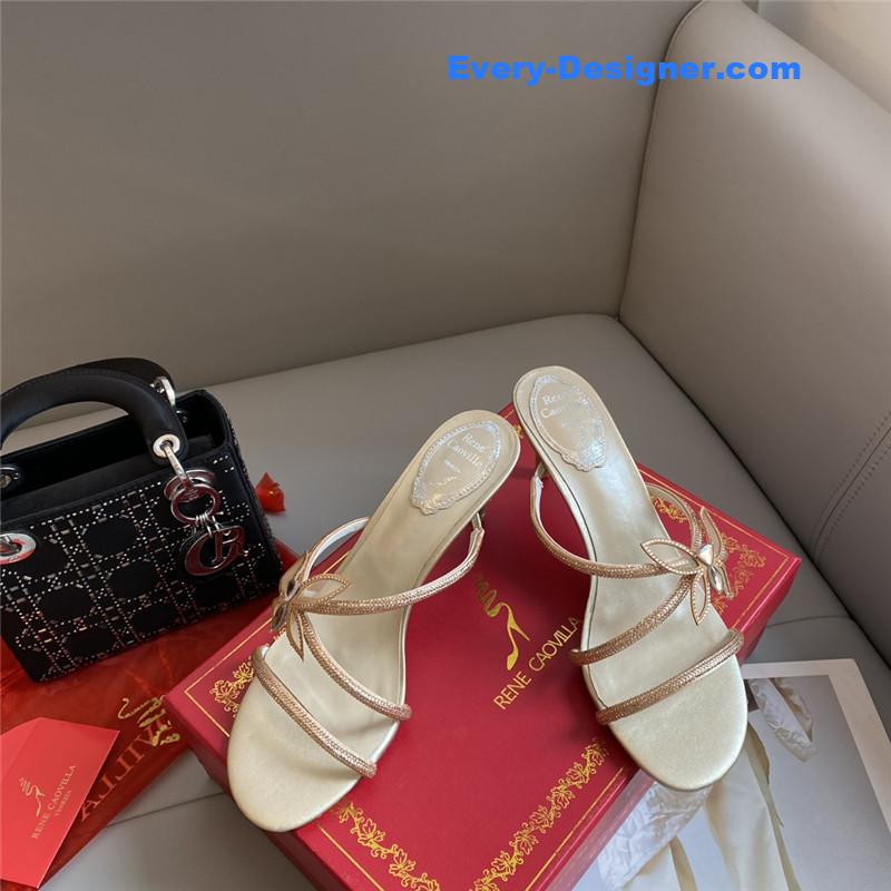 Rene Caovilla latest butterfly tie sandals