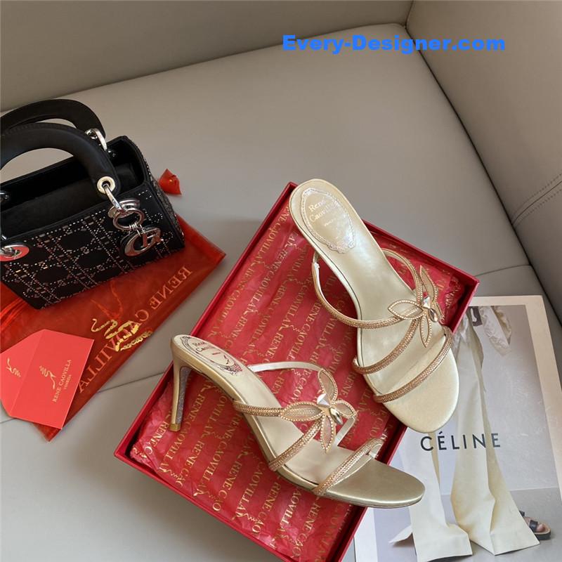Rene Caovilla latest butterfly tie sandals