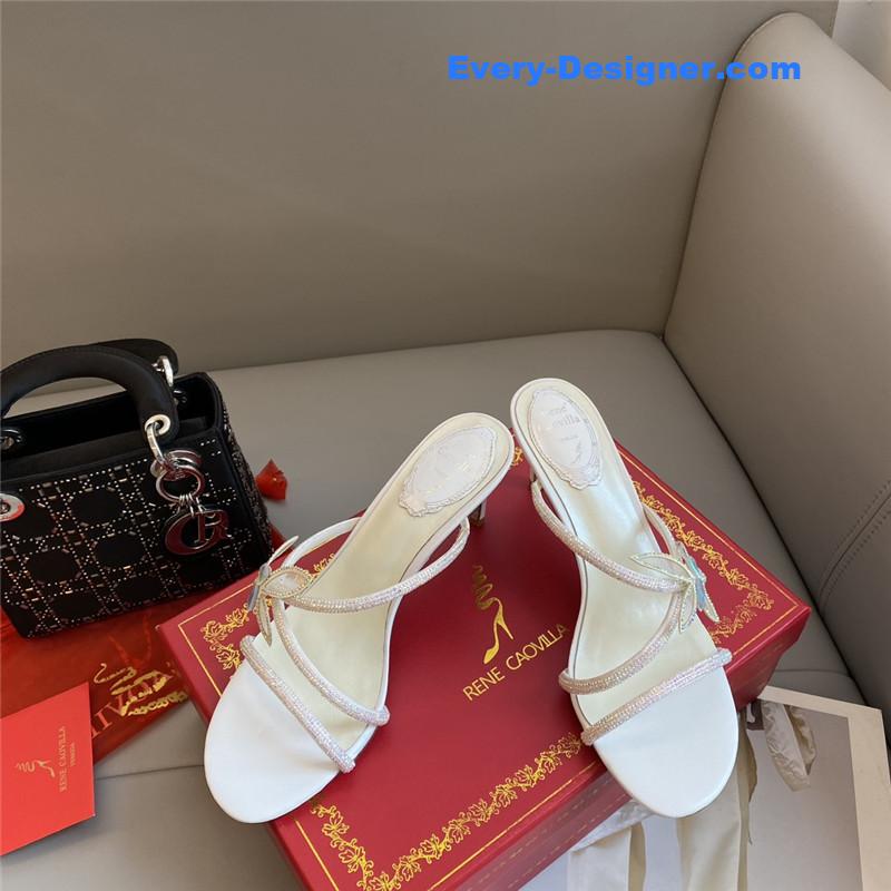 Rene Caovilla latest butterfly tie sandals