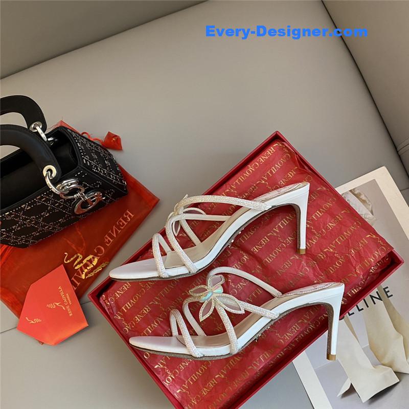 Rene Caovilla latest butterfly tie sandals