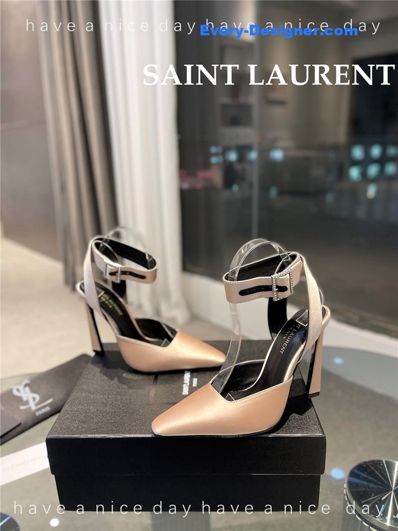 Y51 fanny crepe satin slingback pumps